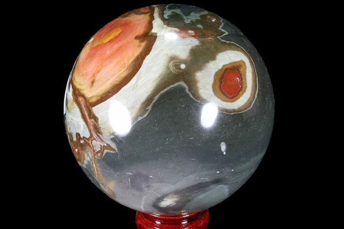 Polished Polychrome Jasper Sphere - Madagascar #87703